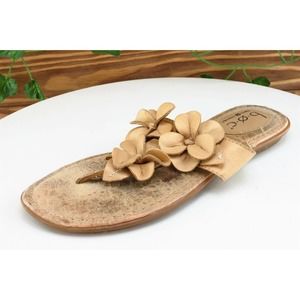 Born concept Sz‎ 6 M Brown Flip Flop Leather Women Sandals